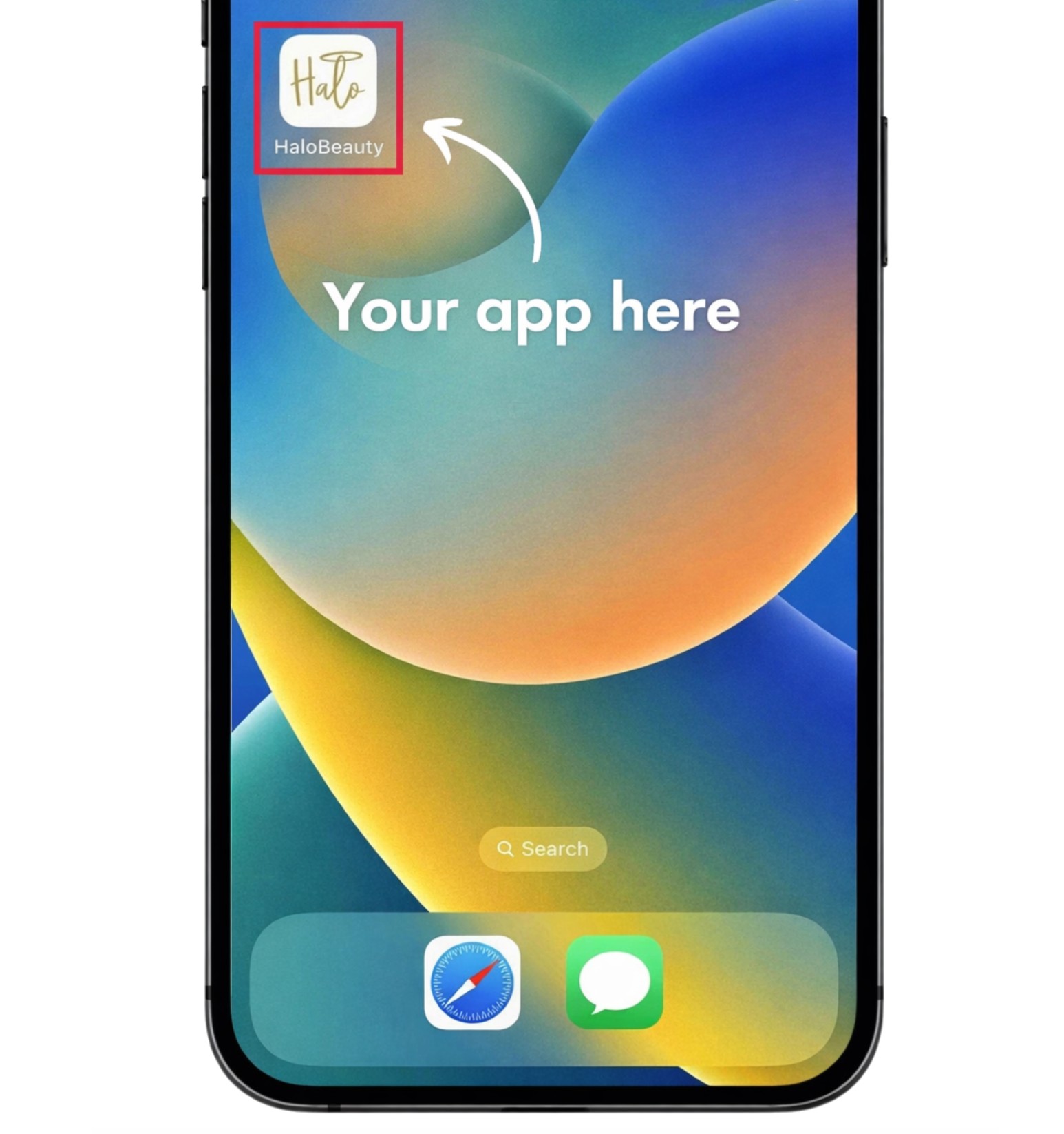Mobile app icon displayed on a smartphone home screen among other popular apps